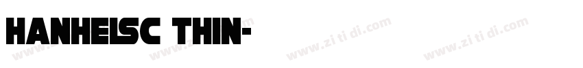 HanHeiSC Thin字体转换